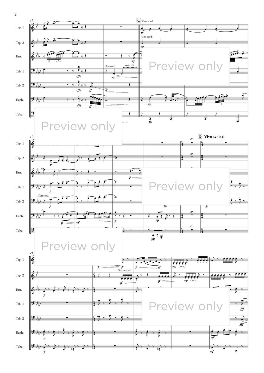 Ren-jishi - Brass Septet Ren-jishi - Brass Septet Chamber Music scores gallery preview page 3