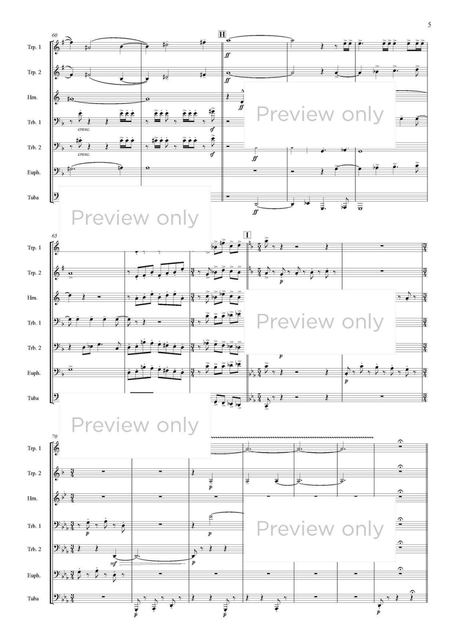 Ren-jishi - Brass Septet Ren-jishi - Brass Septet Chamber Music scores gallery preview page 6