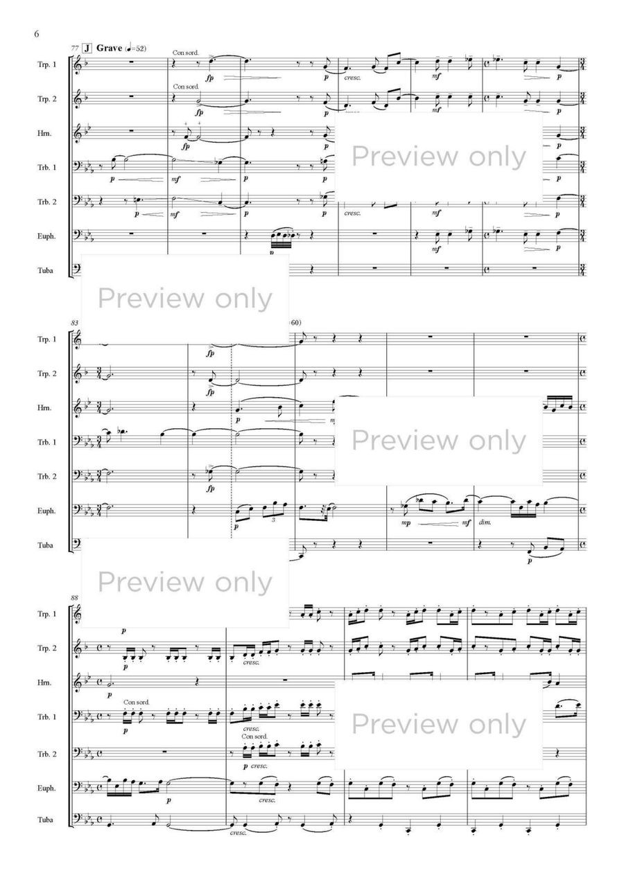 Ren-jishi - Brass Septet Ren-jishi - Brass Septet Chamber Music scores gallery preview page 7