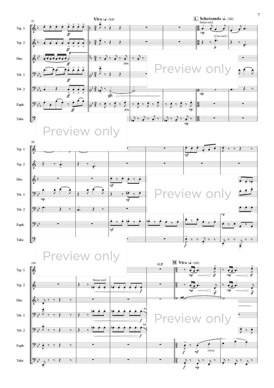 Ren-jishi - Brass Septet Ren-jishi - Brass Septet Chamber Music scores gallery preview page 8