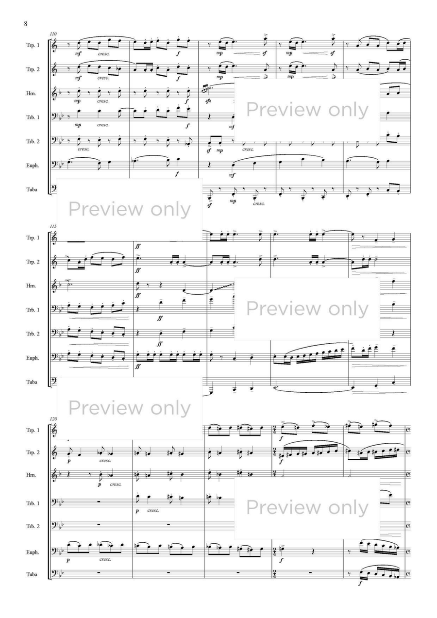 Ren-jishi - Brass Septet Ren-jishi - Brass Septet Chamber Music scores gallery preview page 9
