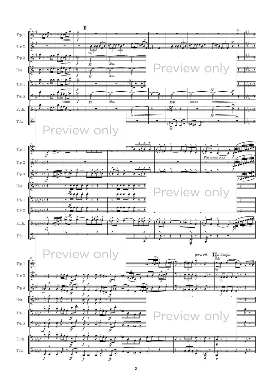 Carmen Rhapsody - Brass Octet Euphonium scores gallery preview page 4