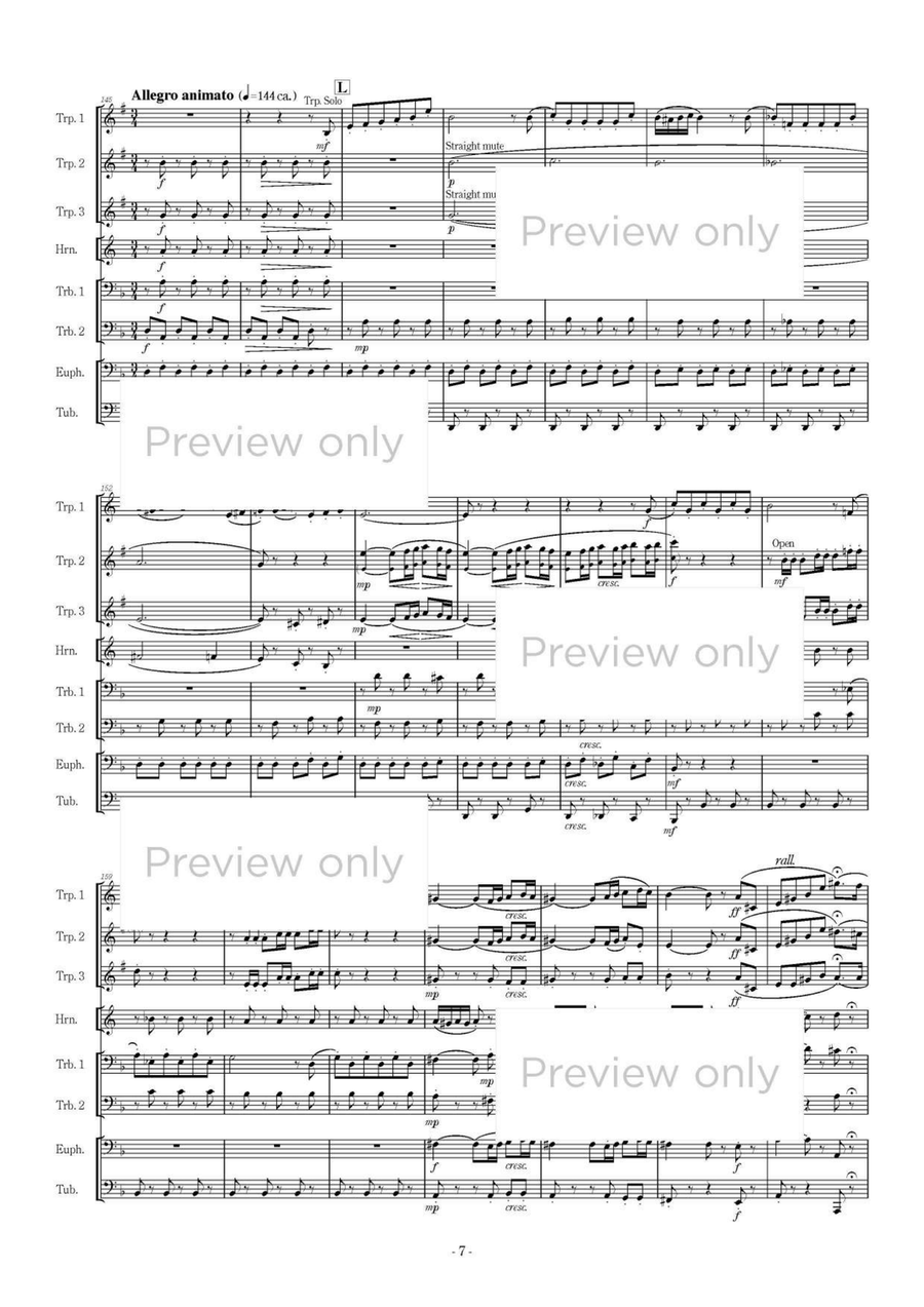 Carmen Rhapsody - Brass Octet Euphonium scores gallery preview page 8