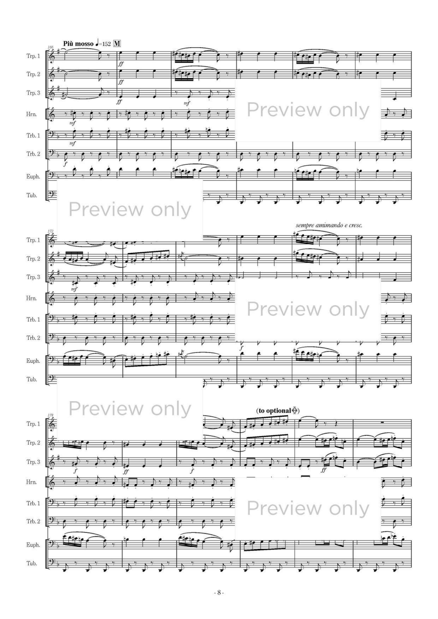 Carmen Rhapsody - Brass Octet Euphonium scores gallery preview page 9
