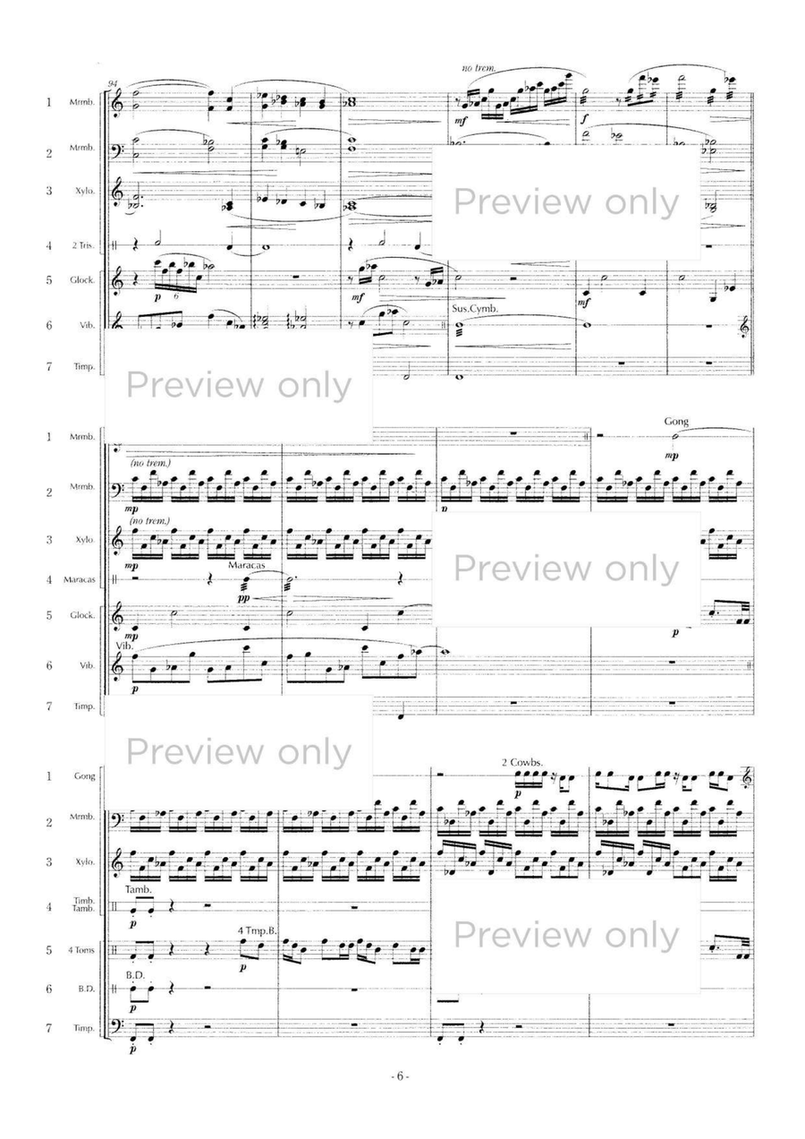 Eternal Times or Drops - Percussion Septet Chamber Music scores gallery preview page 7