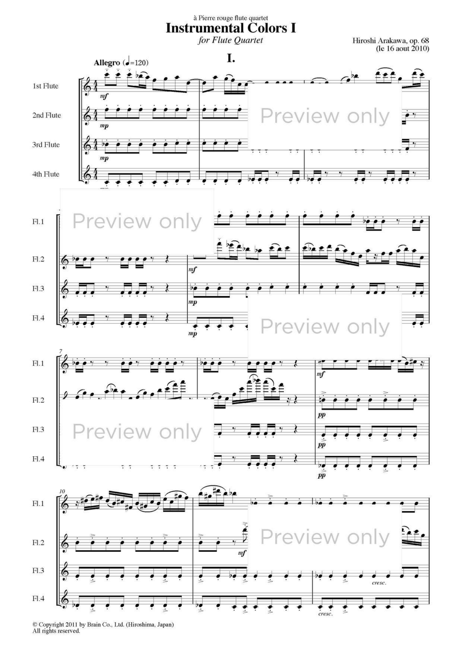 Instrumental Colors I - Flute Quartet Flute Quartet scores gallery preview page 2