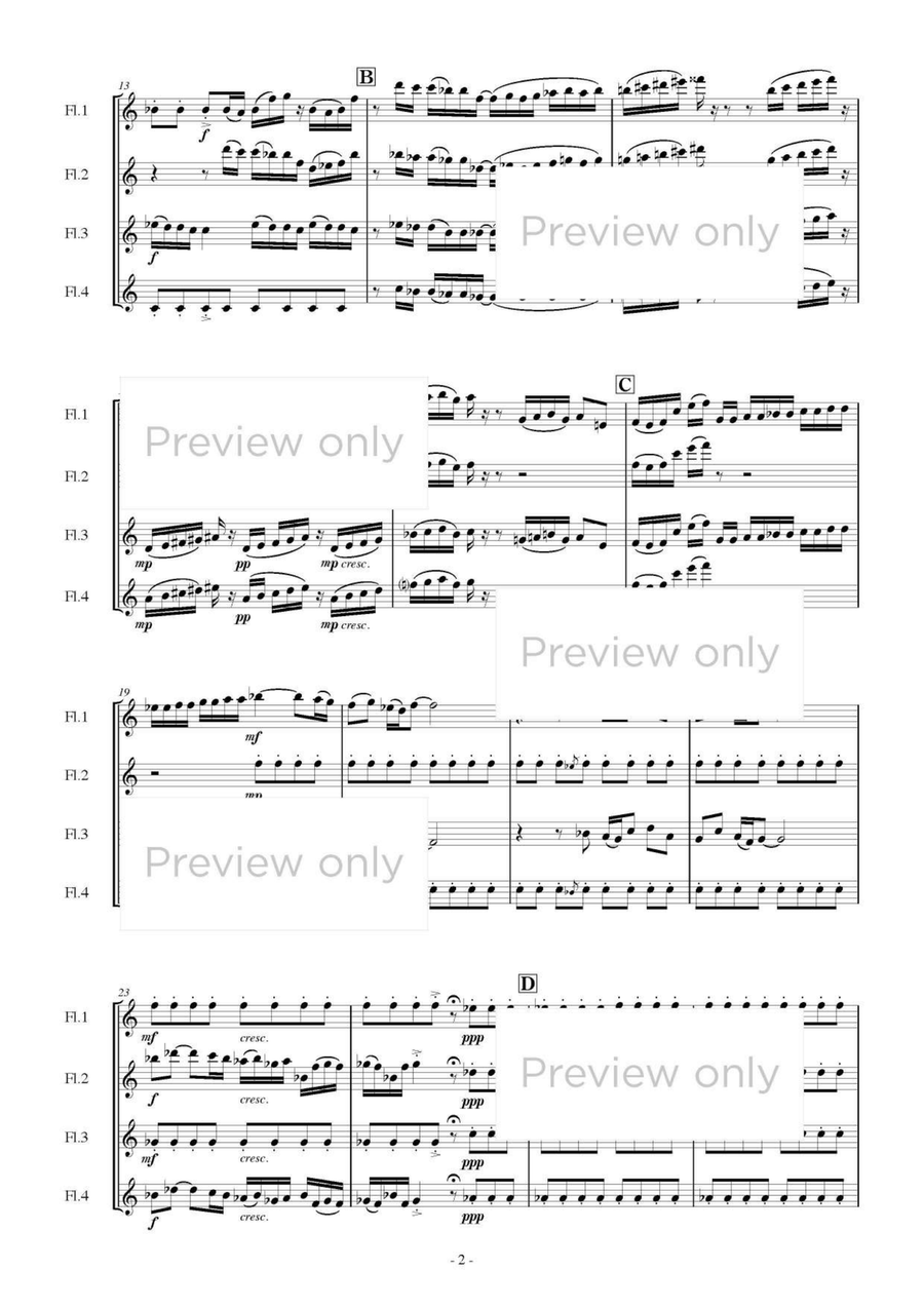 Instrumental Colors I - Flute Quartet Flute Quartet scores gallery preview page 3