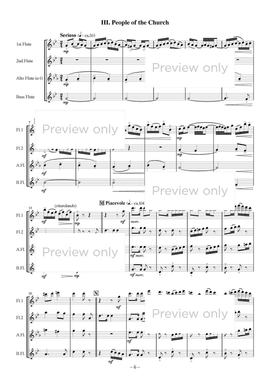 Stazione di Roma Termini - Flute Quartet Flute Quartet scores gallery preview page 7