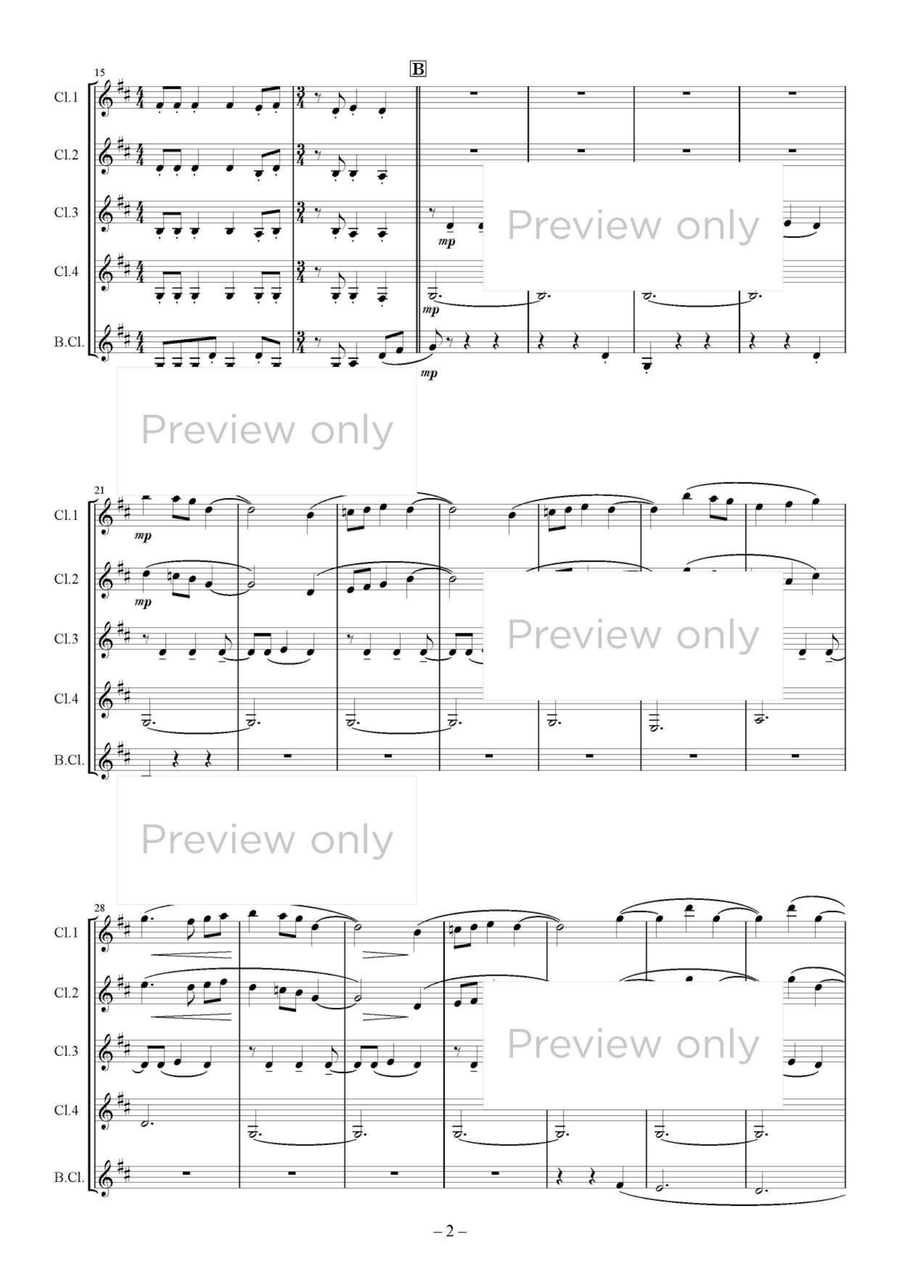 A Miniature Town - Clarinet Quintet Clarinet Quintet scores gallery preview page 3