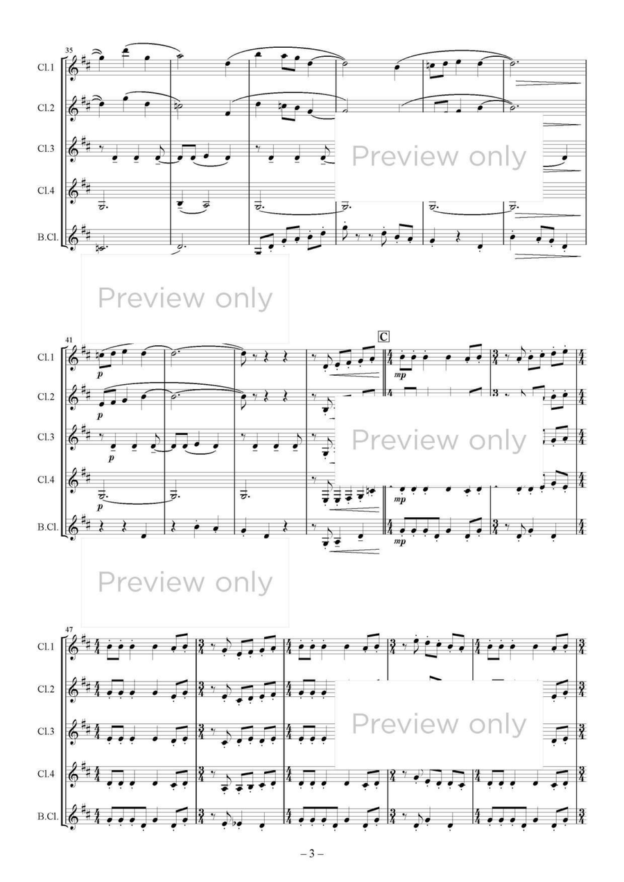 A Miniature Town - Clarinet Quintet Clarinet Quintet scores gallery preview page 4
