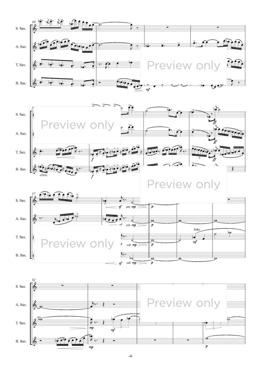 Life Index - Saxophone Quartet Saxophone Quartet scores gallery preview page 5
