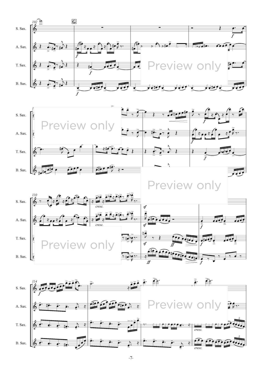 Life Index - Saxophone Quartet Saxophone Quartet scores gallery preview page 8