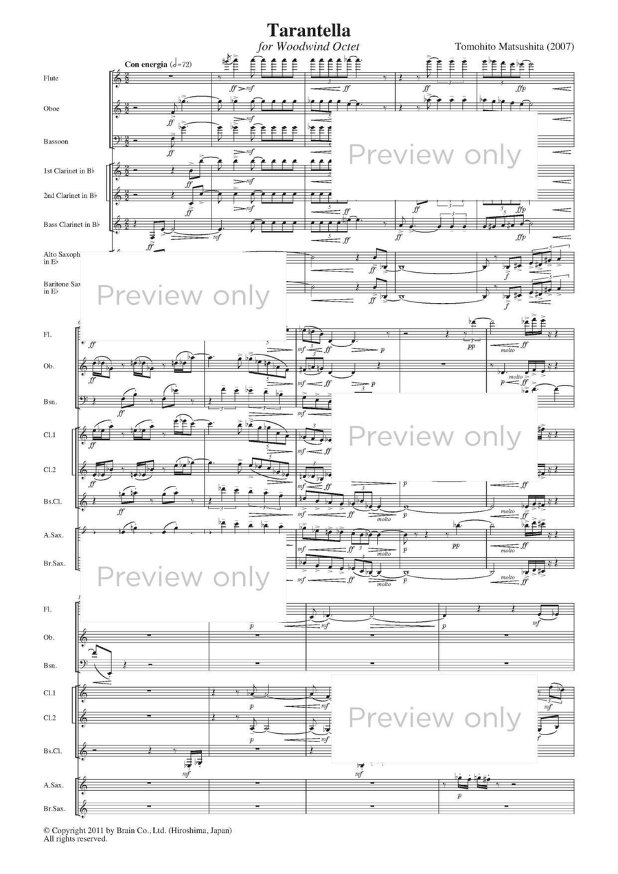 Tarantella - Woodwind Octet Chamber Music scores gallery preview page 2