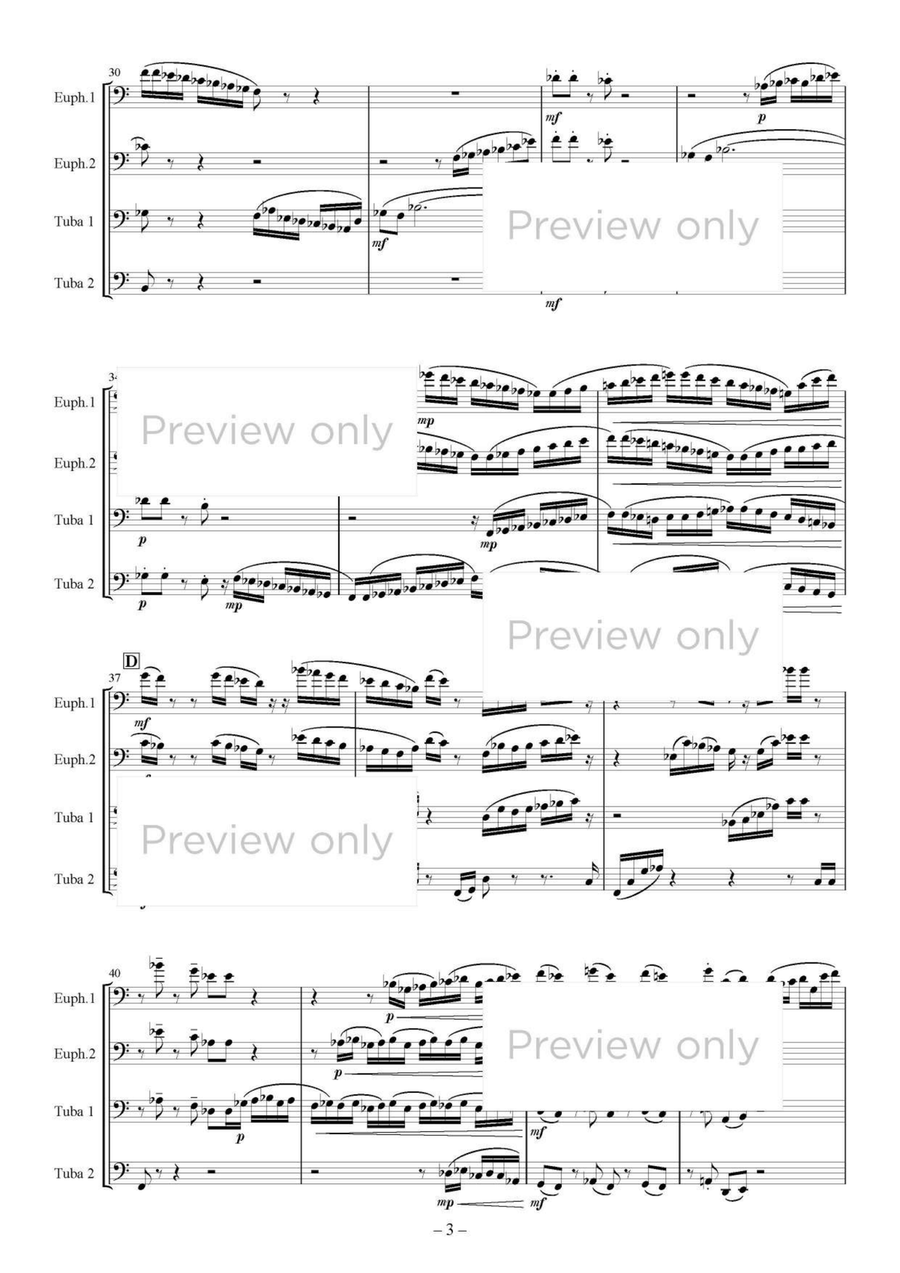 Four Seasons - Euphonium & Tuba Quartet Tuba Quartet scores gallery preview page 4