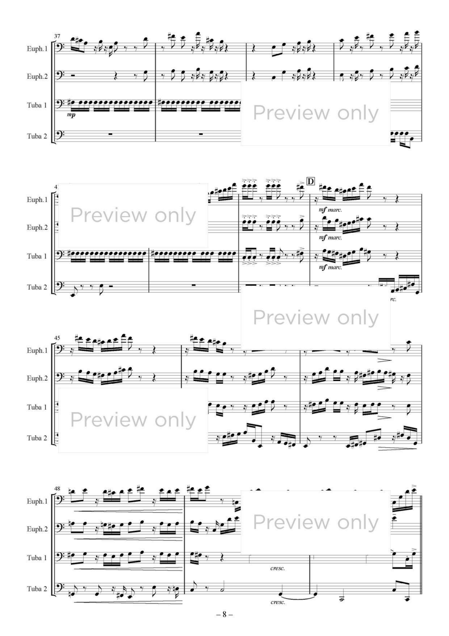 Four Seasons - Euphonium & Tuba Quartet Tuba Quartet scores gallery preview page 9