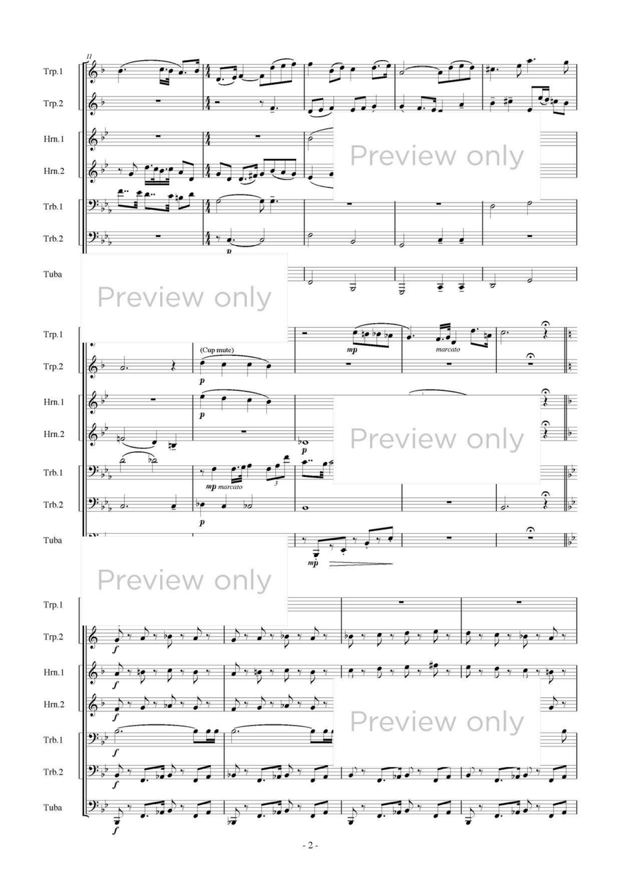 Music for Cyrano de Bergerac - Brass Septet Chamber Music scores gallery preview page 3