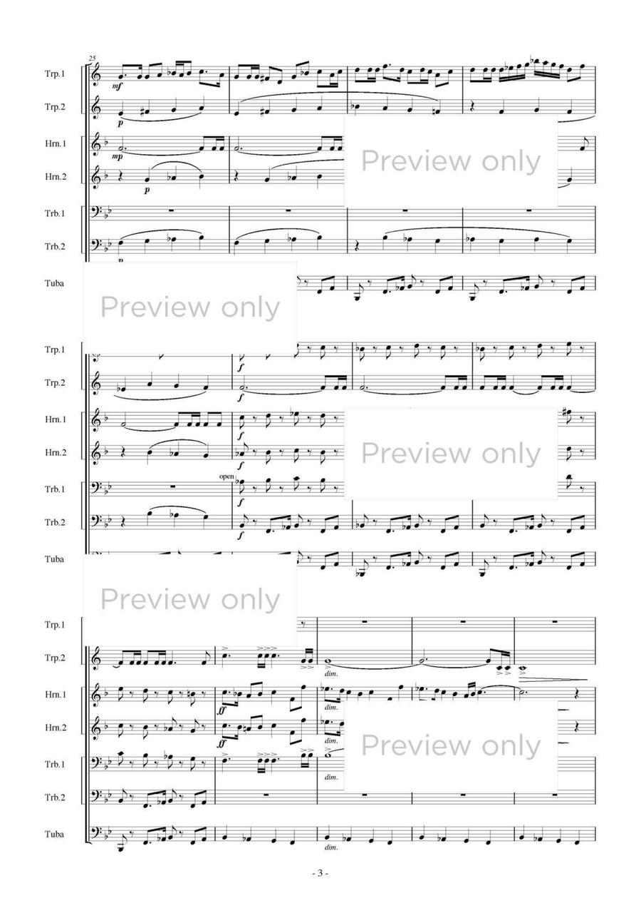 Music for Cyrano de Bergerac - Brass Septet Chamber Music scores gallery preview page 4