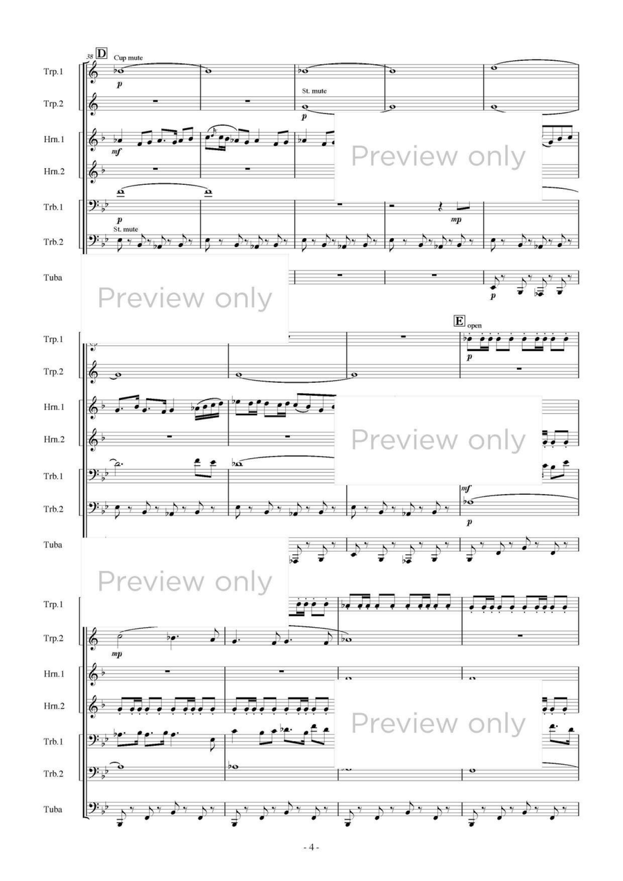 Music for Cyrano de Bergerac - Brass Septet Chamber Music scores gallery preview page 5