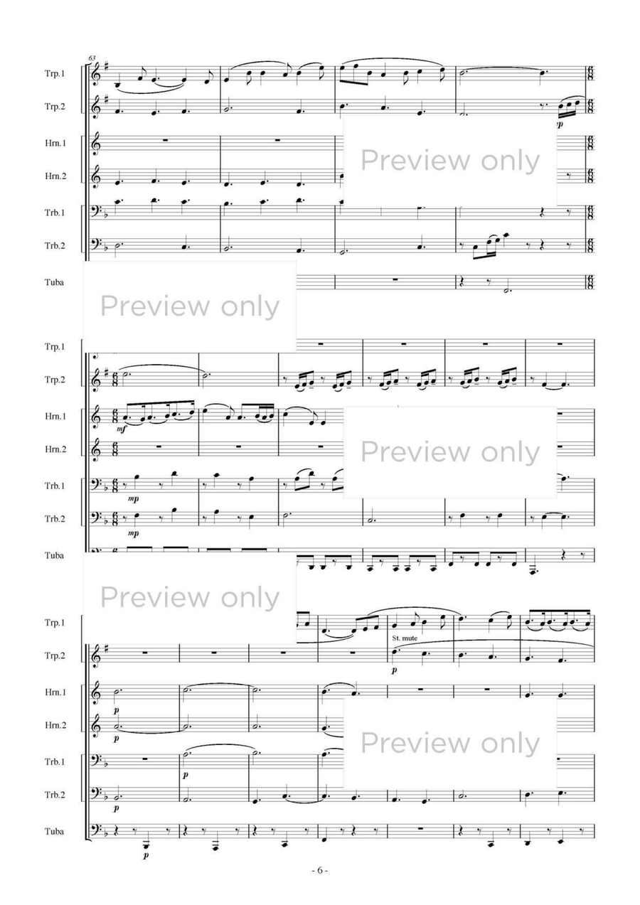 Music for Cyrano de Bergerac - Brass Septet Chamber Music scores gallery preview page 7