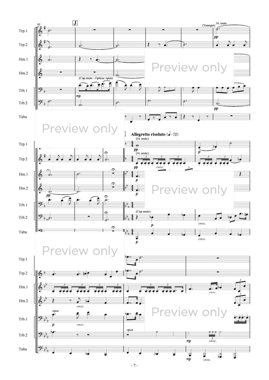 Music for Cyrano de Bergerac - Brass Septet Chamber Music scores gallery preview page 8