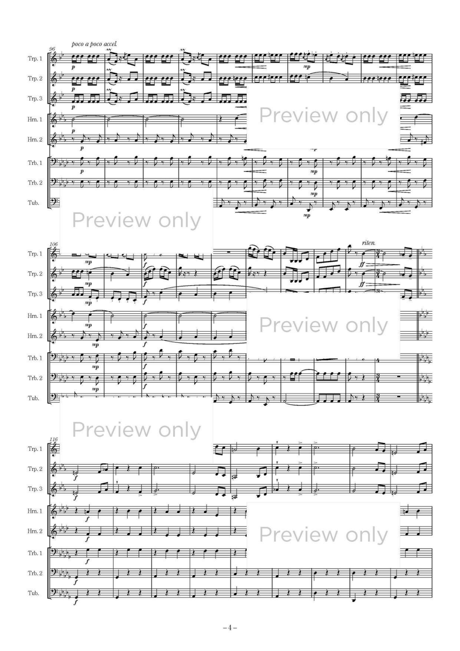 Die Fledermaus Fantasy - Brass Octet Horn scores gallery preview page 5