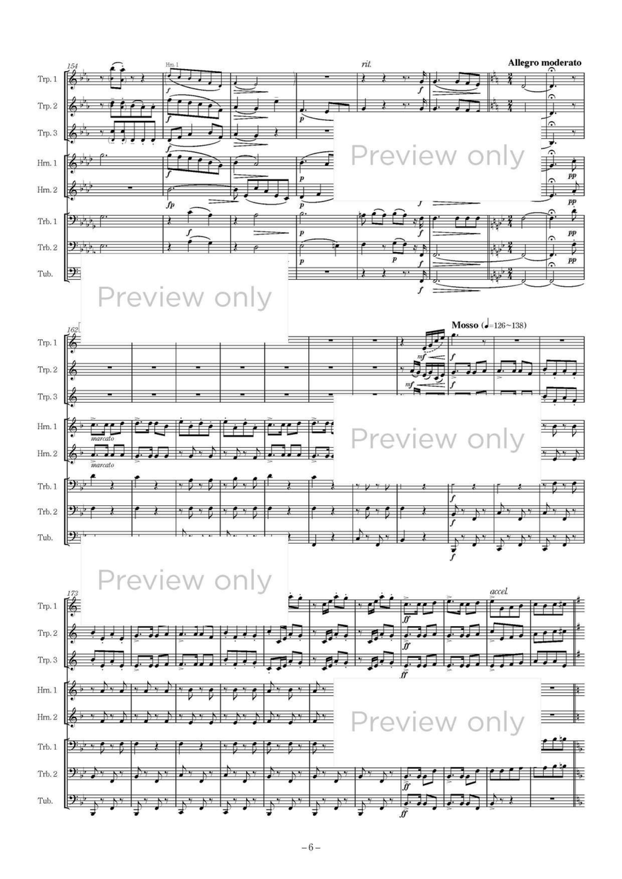 Die Fledermaus Fantasy - Brass Octet Horn scores gallery preview page 7
