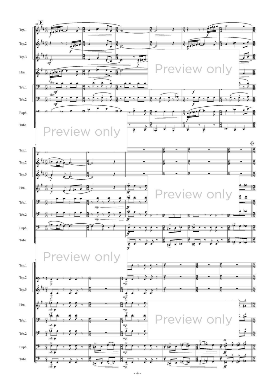 Tracks from Mammoth Cave - Brass Octet Euphonium scores gallery preview page 5
