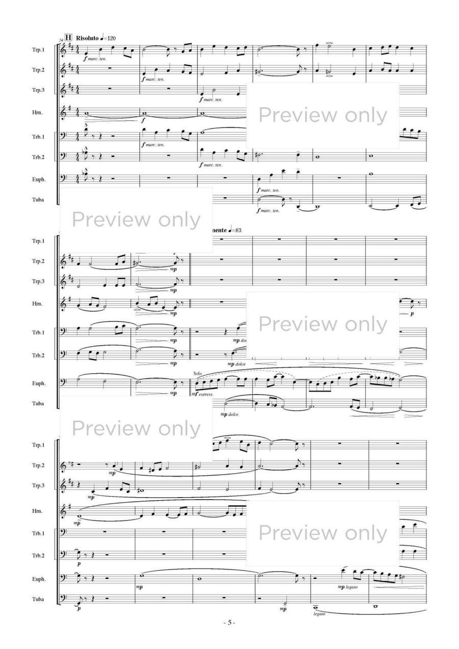 Tracks from Mammoth Cave - Brass Octet Euphonium scores gallery preview page 6