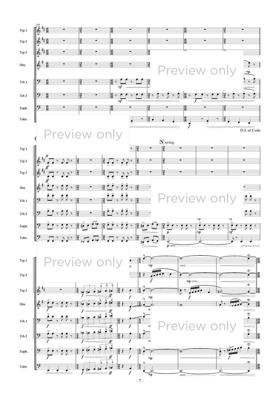 Tracks from Mammoth Cave - Brass Octet Euphonium scores gallery preview page 8