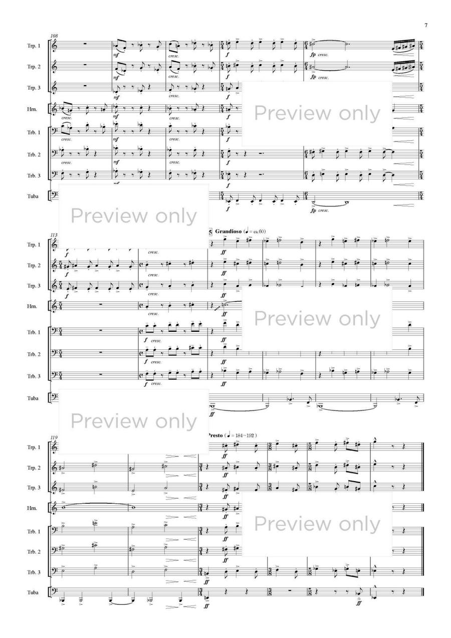 Cat's Eye - Brass Octet Cat's Eye - Brass Octet Horn scores gallery preview page 8