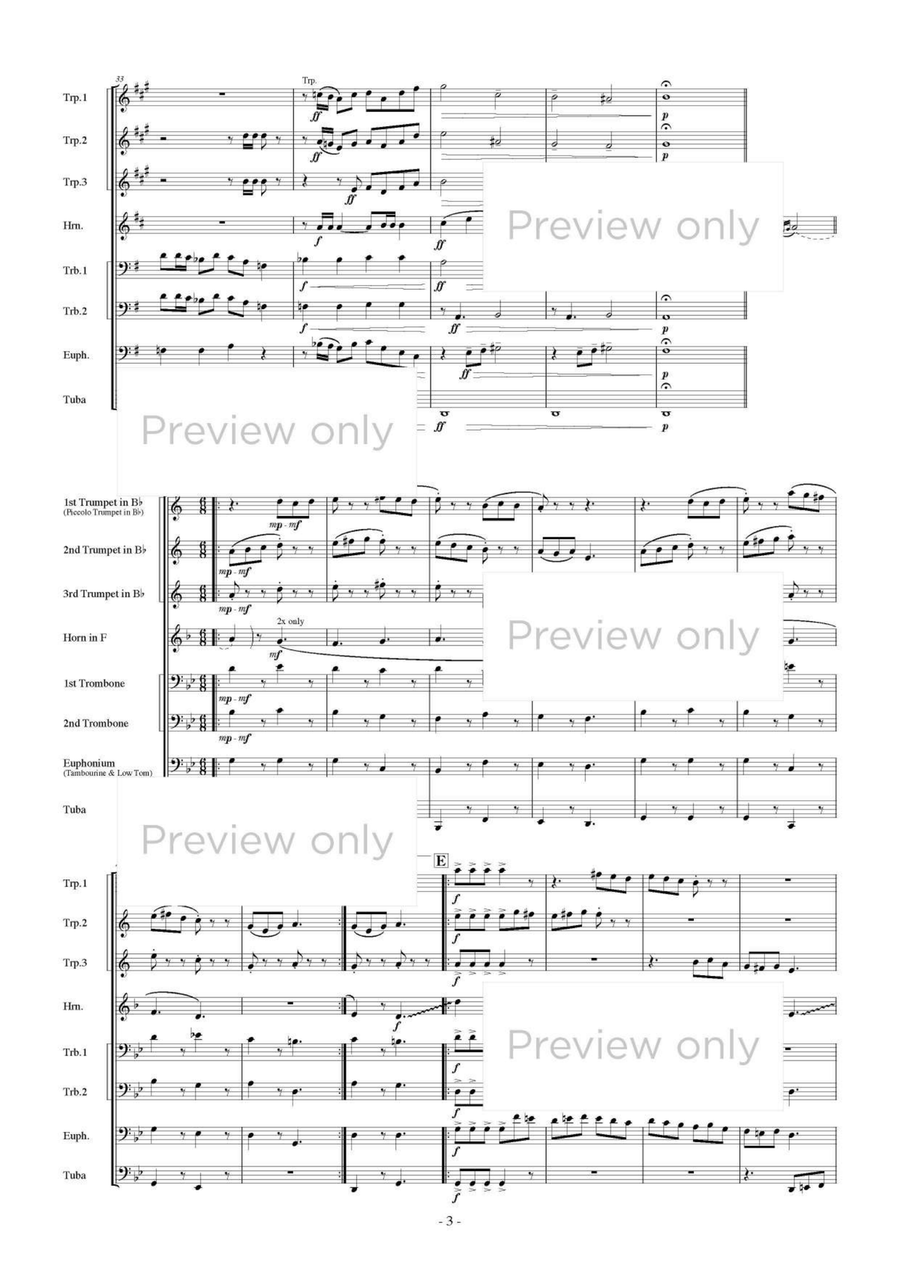 The Moon Traveler - Brass Octet Euphonium scores gallery preview page 4