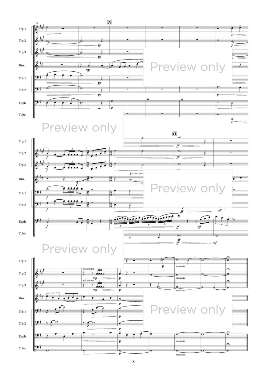 The Moon Traveler - Brass Octet Euphonium scores gallery preview page 9