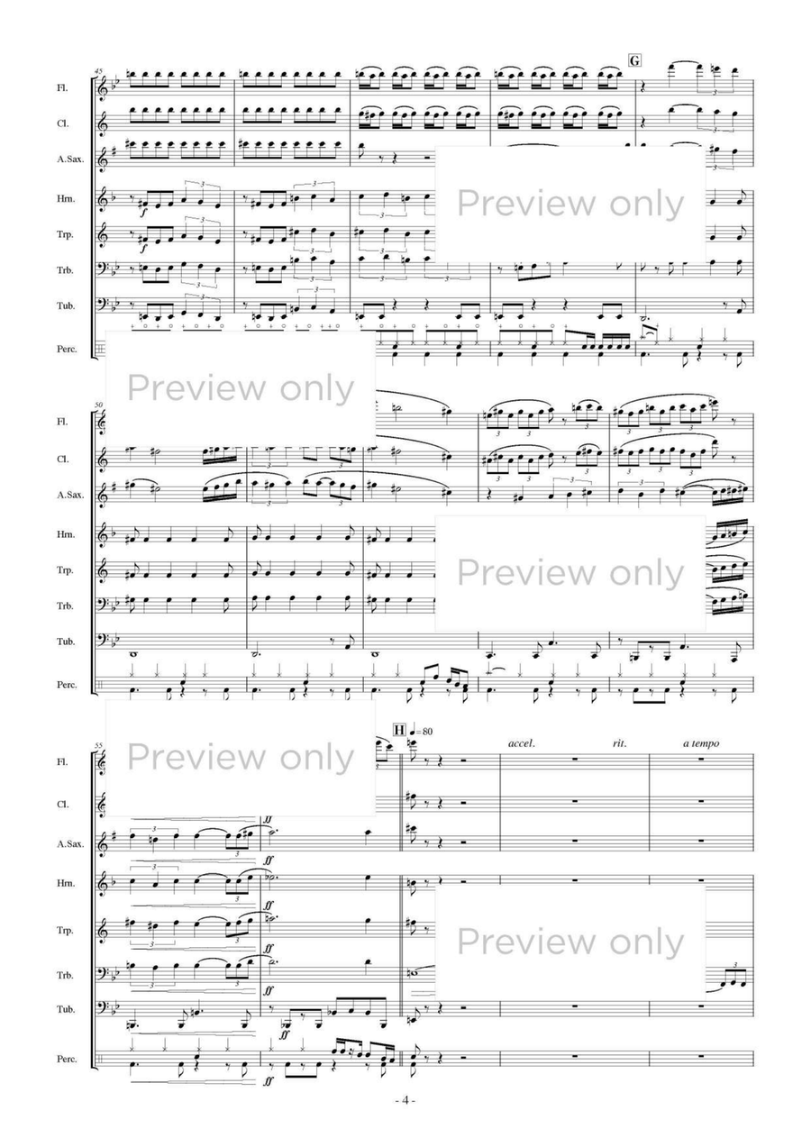 Taku Chi Sui - Wind & Percussion Octet Chamber Music scores gallery preview page 5