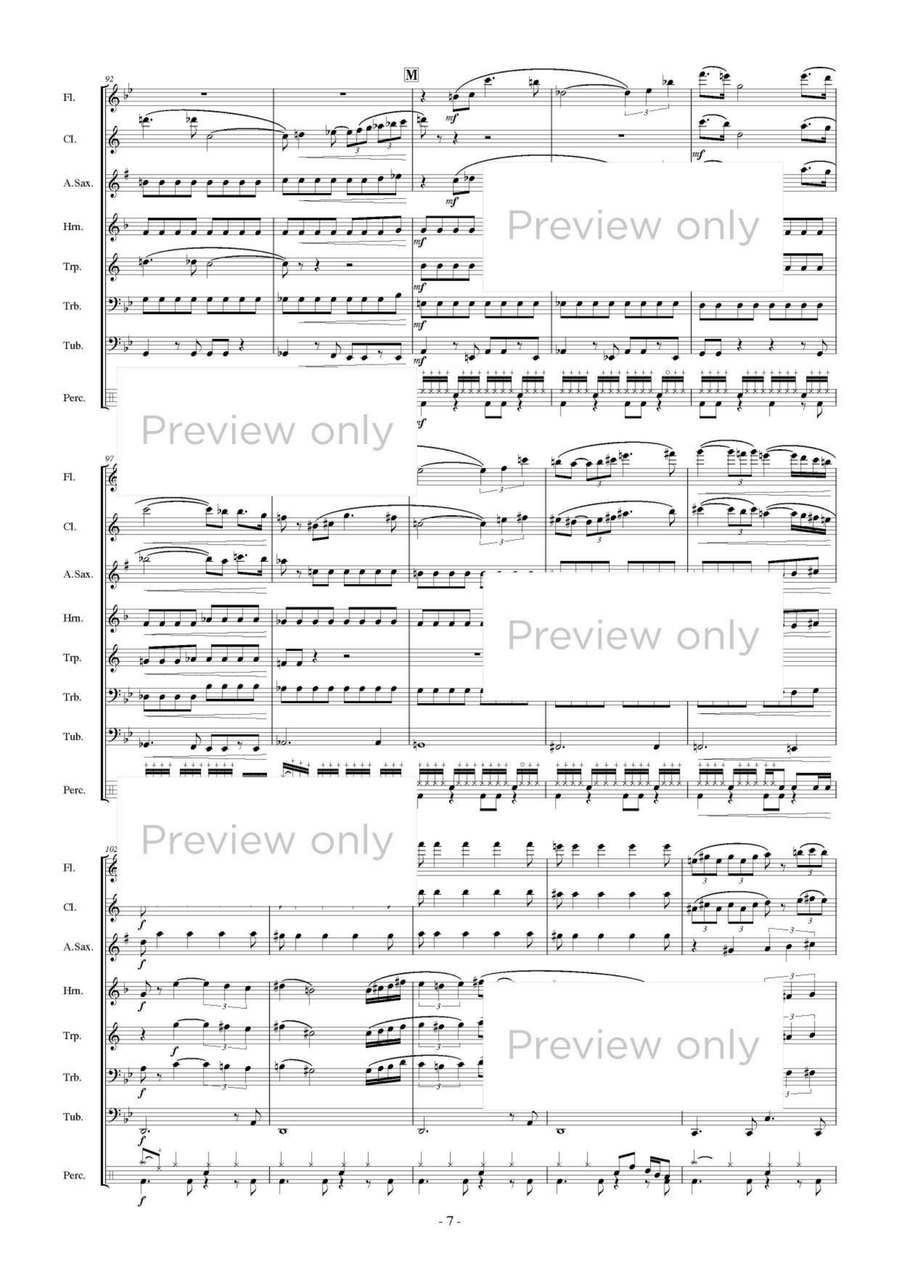 Taku Chi Sui - Wind & Percussion Octet Chamber Music scores gallery preview page 8
