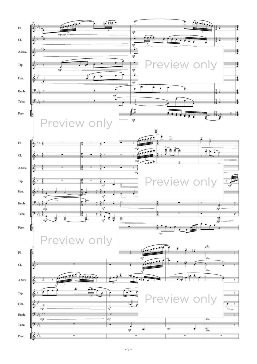 Haworthia - Wind & Percussion Octet Chamber Music scores gallery preview page 3