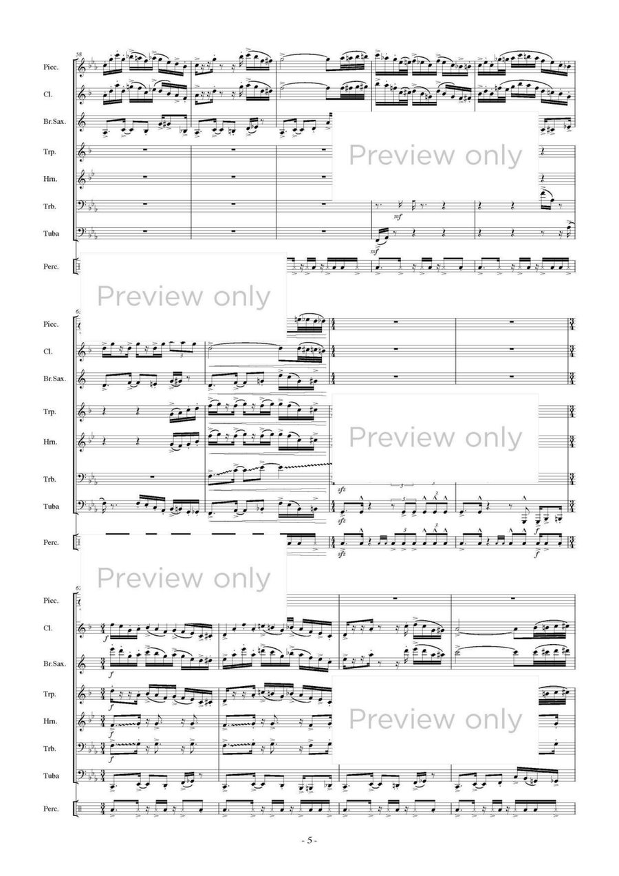 Haworthia - Wind & Percussion Octet Chamber Music scores gallery preview page 6