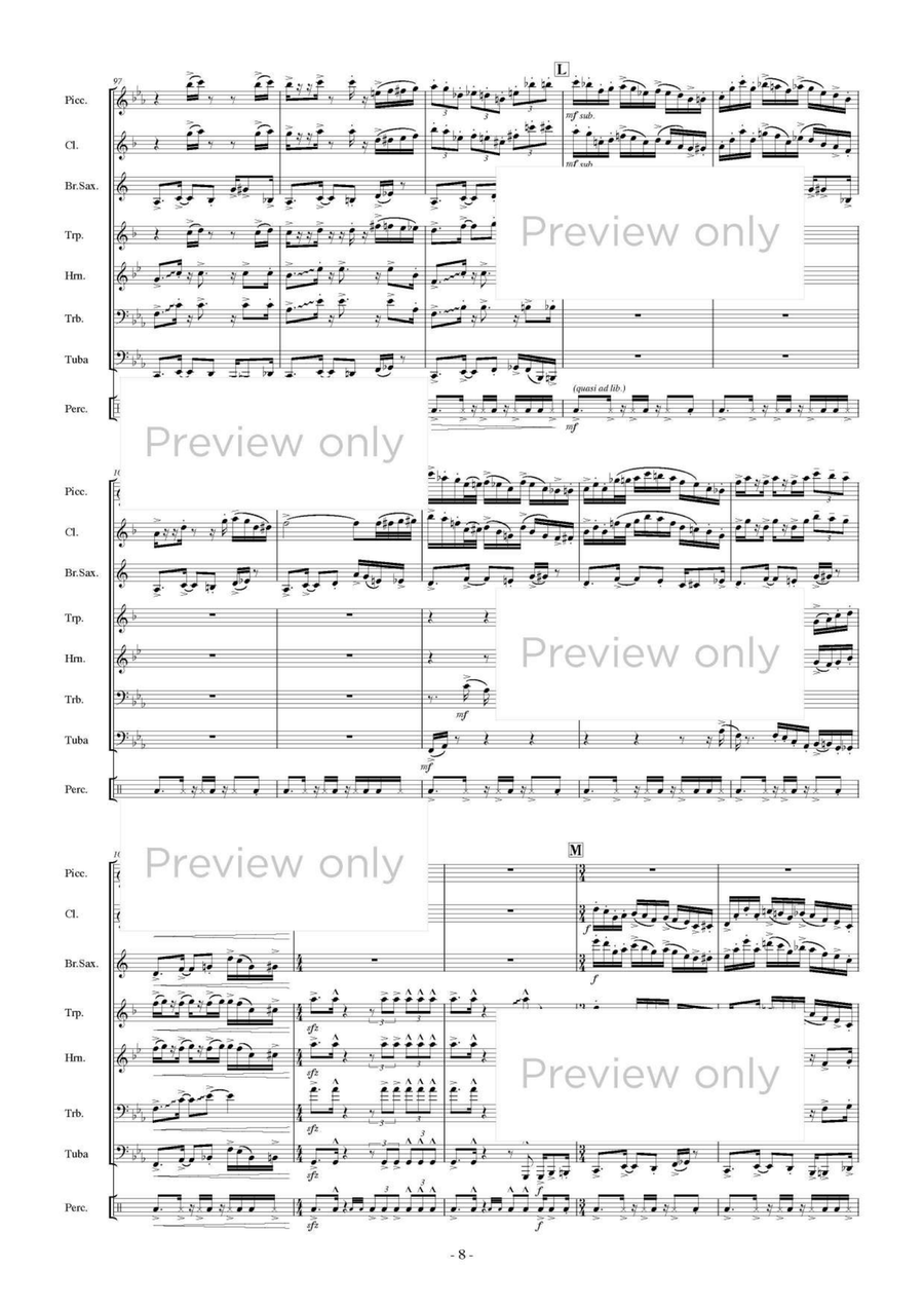 Haworthia - Wind & Percussion Octet Chamber Music scores gallery preview page 9