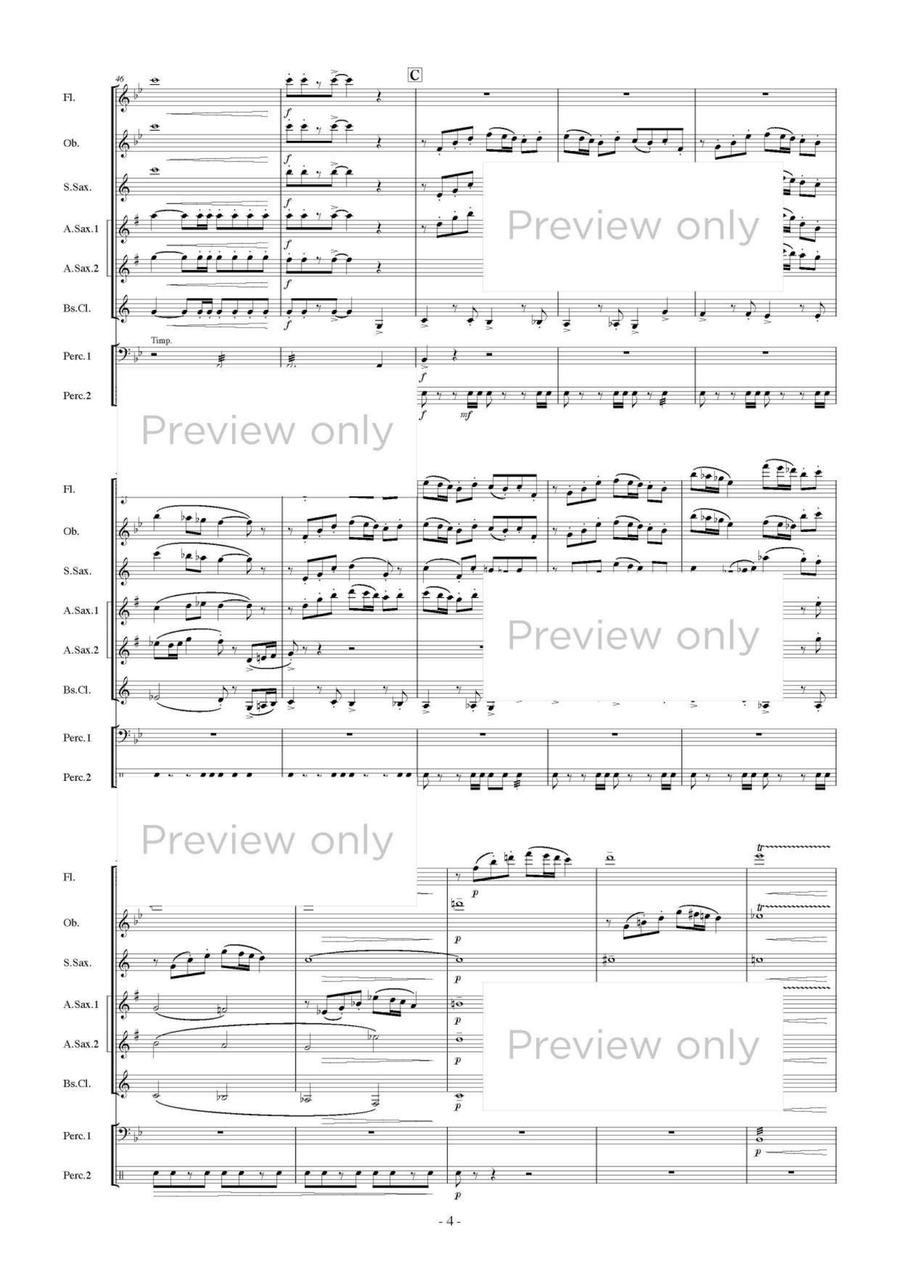 Heroes of the Forest - Woodwind & Percussion Octet Chamber Music scores gallery preview page 5