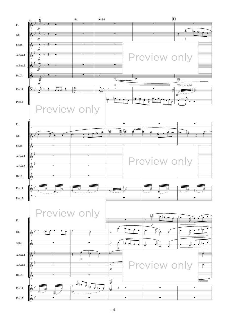 Heroes of the Forest - Woodwind & Percussion Octet Chamber Music scores gallery preview page 6