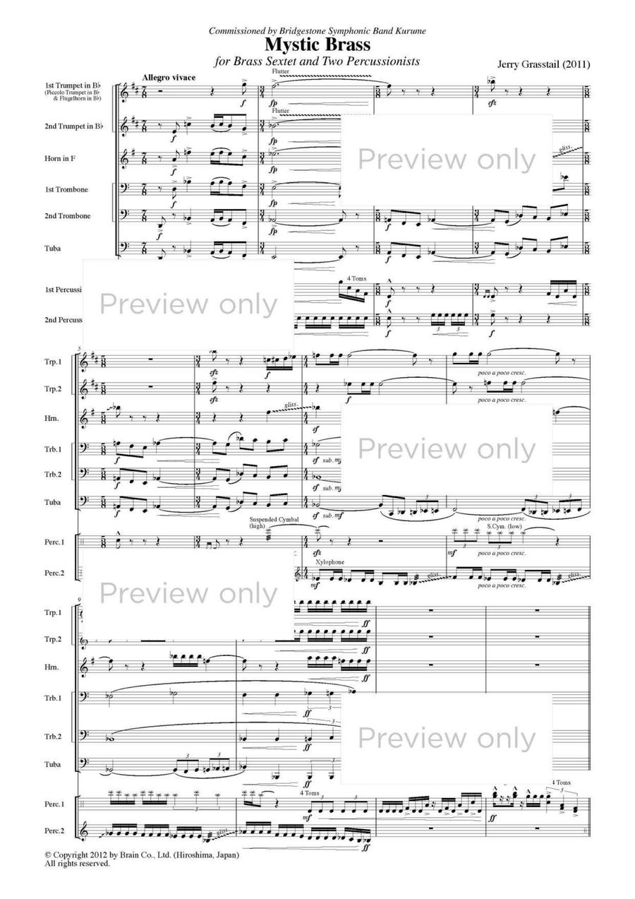 Mystic Brass - Brass & Percussion Octet Chamber Music scores gallery preview page 2