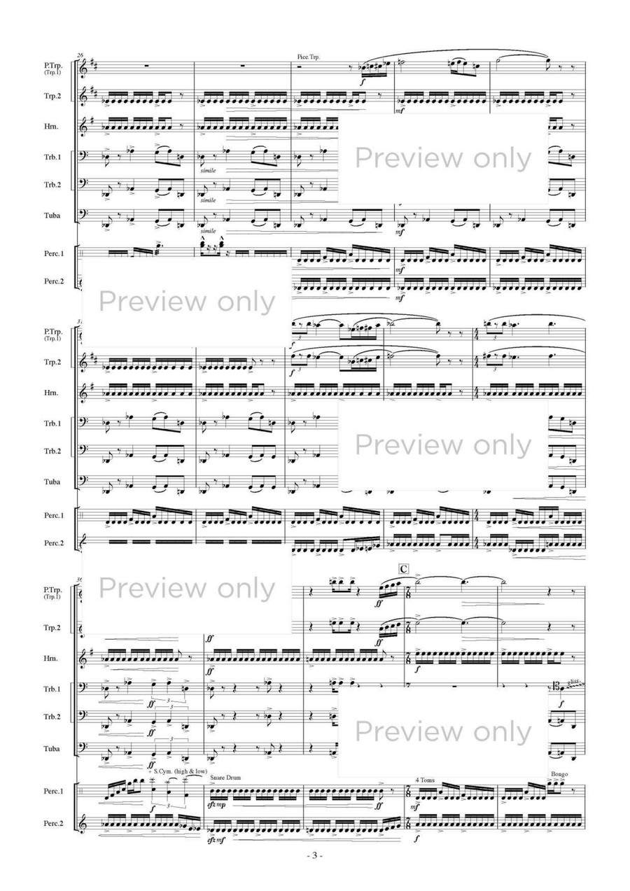 Mystic Brass - Brass & Percussion Octet Chamber Music scores gallery preview page 4