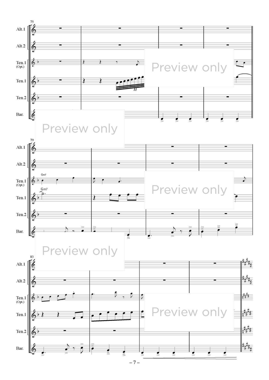 That's Life - Saxophone Quintet Saxophone Quintet scores gallery preview page 8
