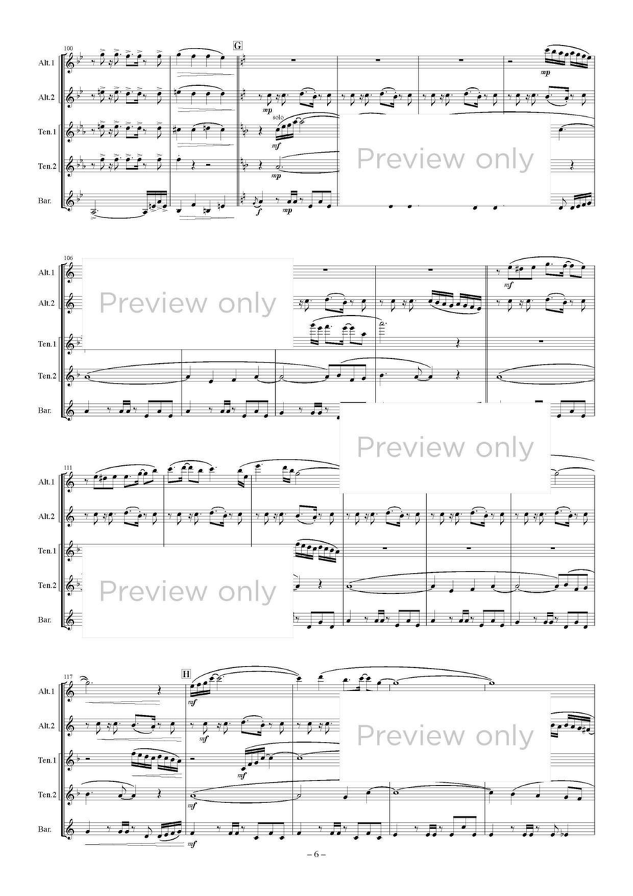 Atellana - Saxophone Quintet Saxophone Quintet scores gallery preview page 7
