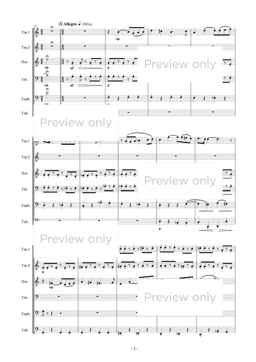 Summer Townscapes - Brass Sextet Chamber Music scores gallery preview page 3