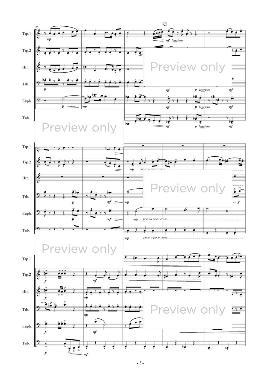 Summer Townscapes - Brass Sextet Chamber Music scores gallery preview page 4