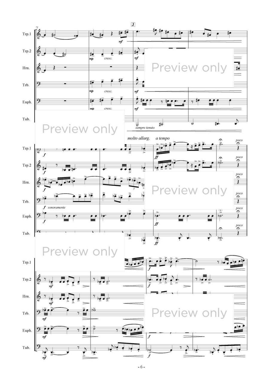 Summer Townscapes - Brass Sextet Chamber Music scores gallery preview page 7
