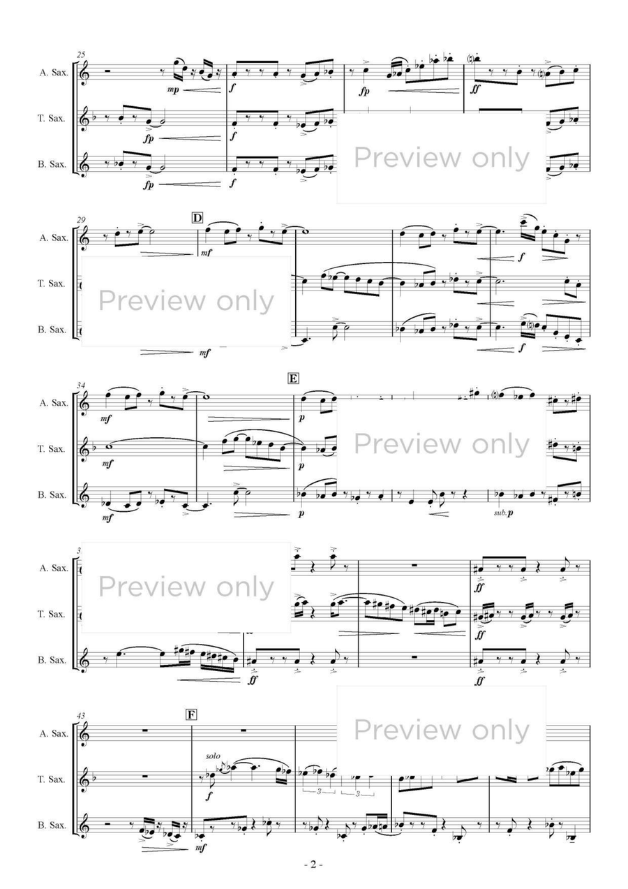 Musashino Fantasia - Saxophone Trio Woodwind Trio - Sheet Music page 3