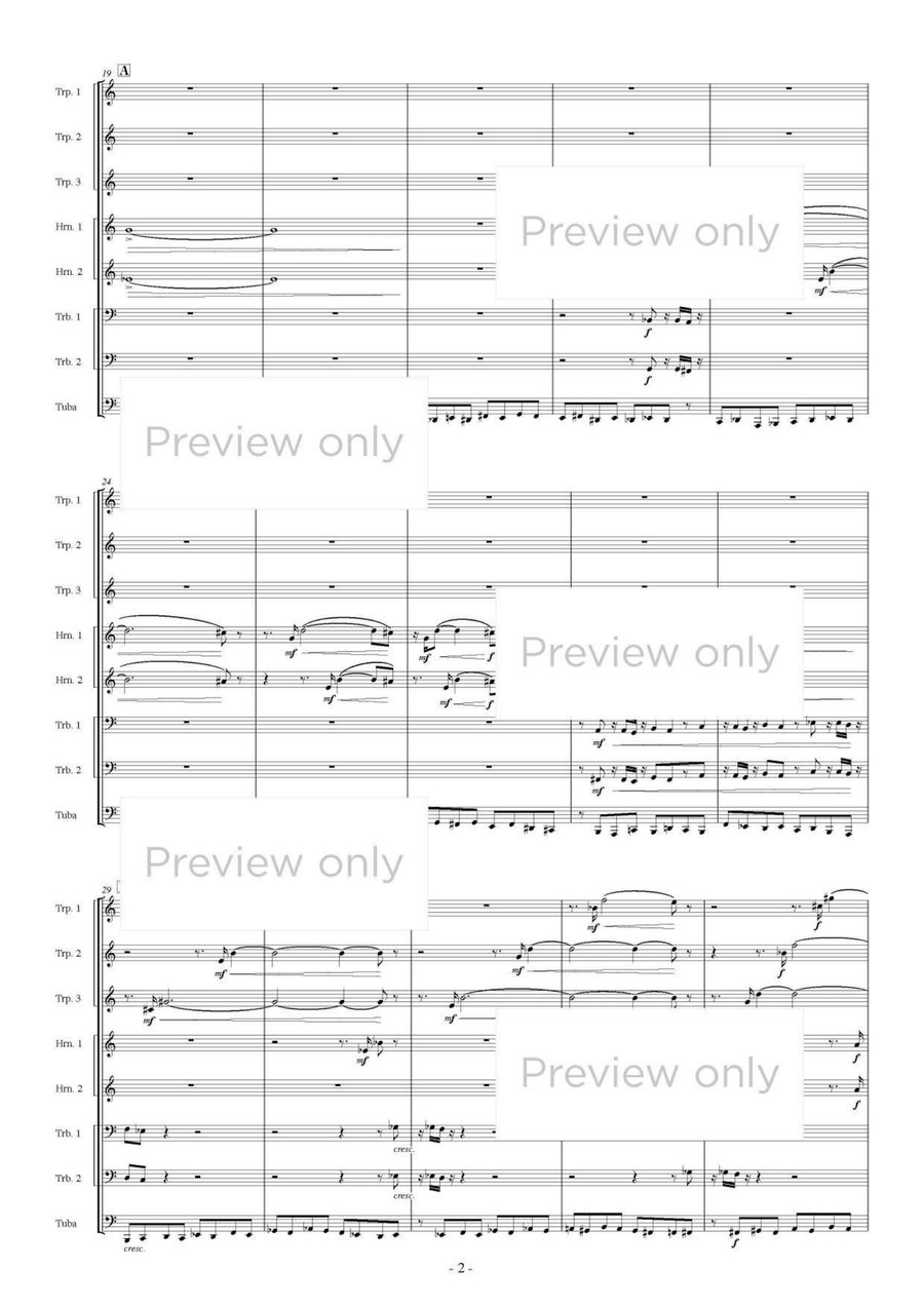 Blazing Brass - Brass Octet Horn scores gallery preview page 3