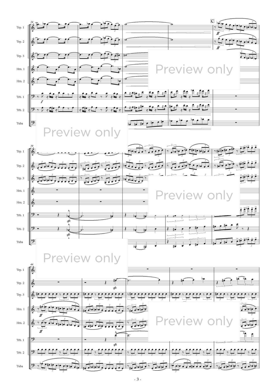 Blazing Brass - Brass Octet Horn scores gallery preview page 4