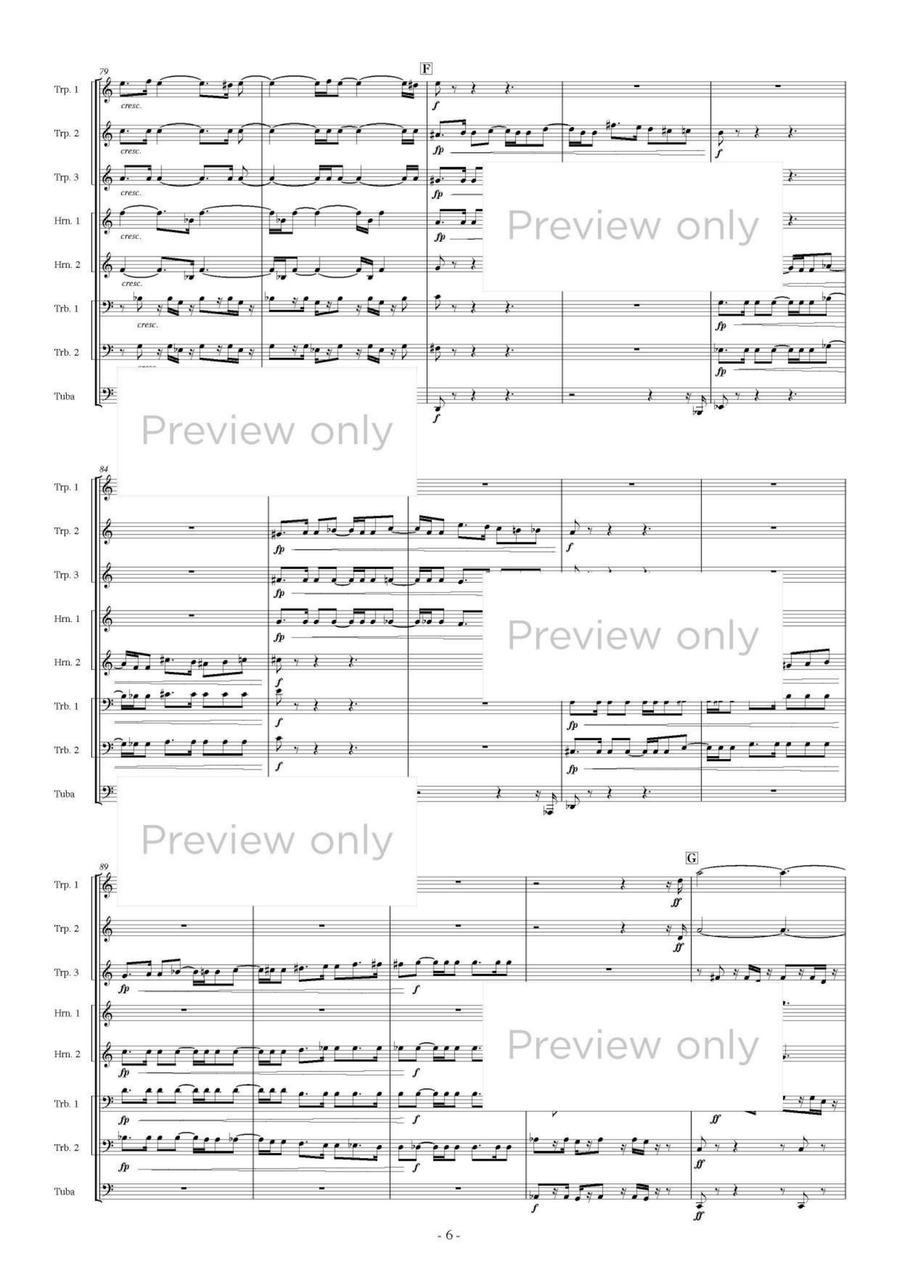 Blazing Brass - Brass Octet Horn scores gallery preview page 7